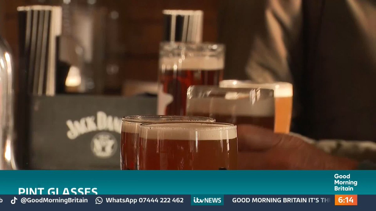 A survey has revealed that 35% of Brits admit taking a glass home from the pub in the past year. And it's costing landlords more than a £130 million pounds to replace them. We sent Philip Sime to the pub to find out more.