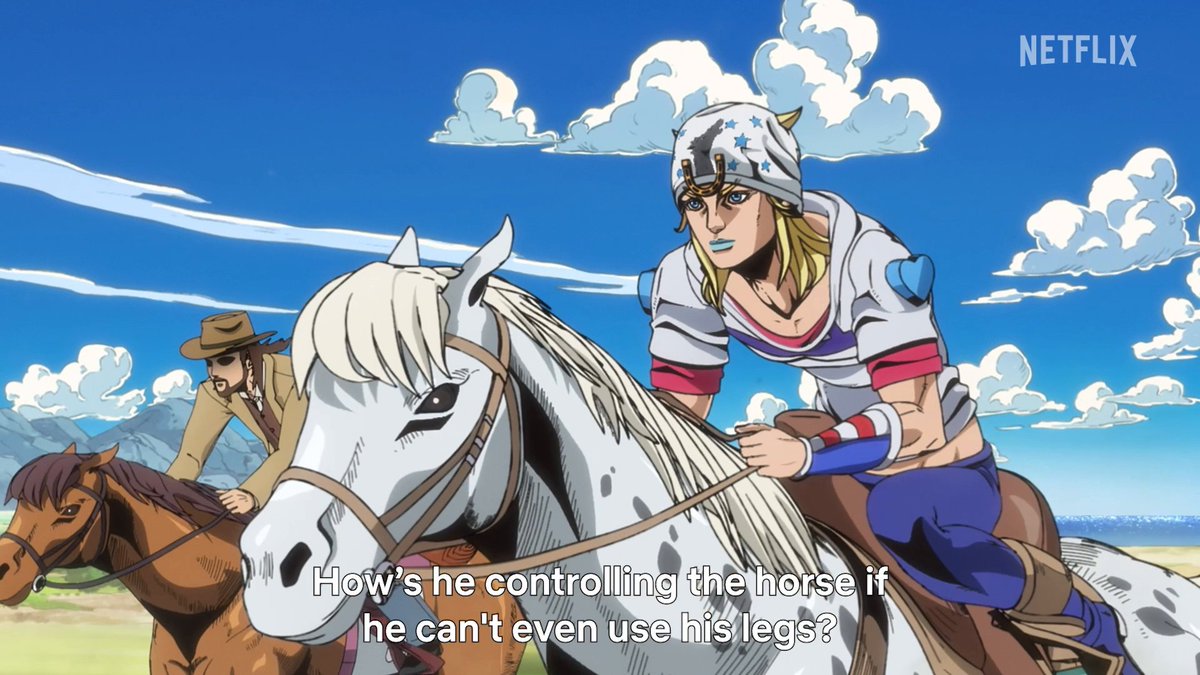 THE RACE HAS BEGUN 🏇💨 STEEL BALL RUN JoJo's Bizarre Adventure is NOW PLAYING!