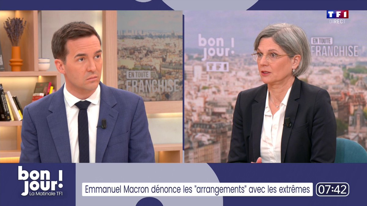 🔴 Municipales à Nice : "J'aurais préféré que notre candidate se désiste, qu'elle appelle à voter Estrosi (...) il faut savoir se retirer", assume Sandrine Rousseau face à Adrien Gindre 📺 En Toute Franchise dans #BonjourLaMatinaleTF1