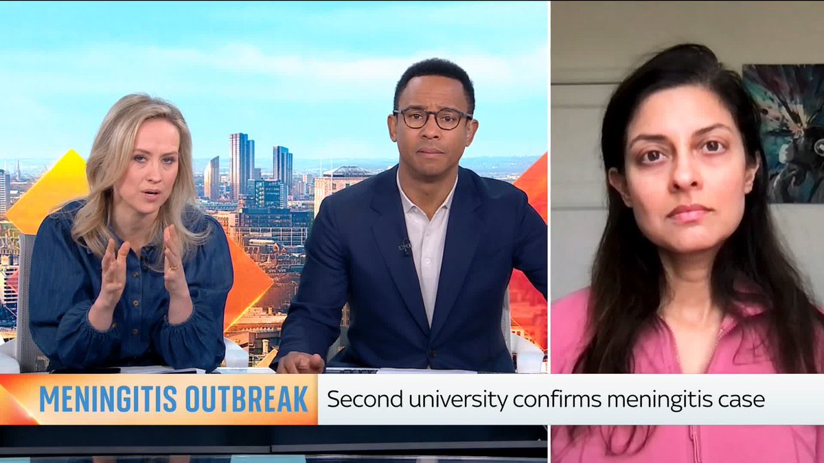 Prof. Devi Sridhar tells Sophy Ridge and Kamali Melbourne that from a public health perspective, they are in a good place to manage the outbreak of meningitis. She adds that it is very rare to have so many cases linked to one event.