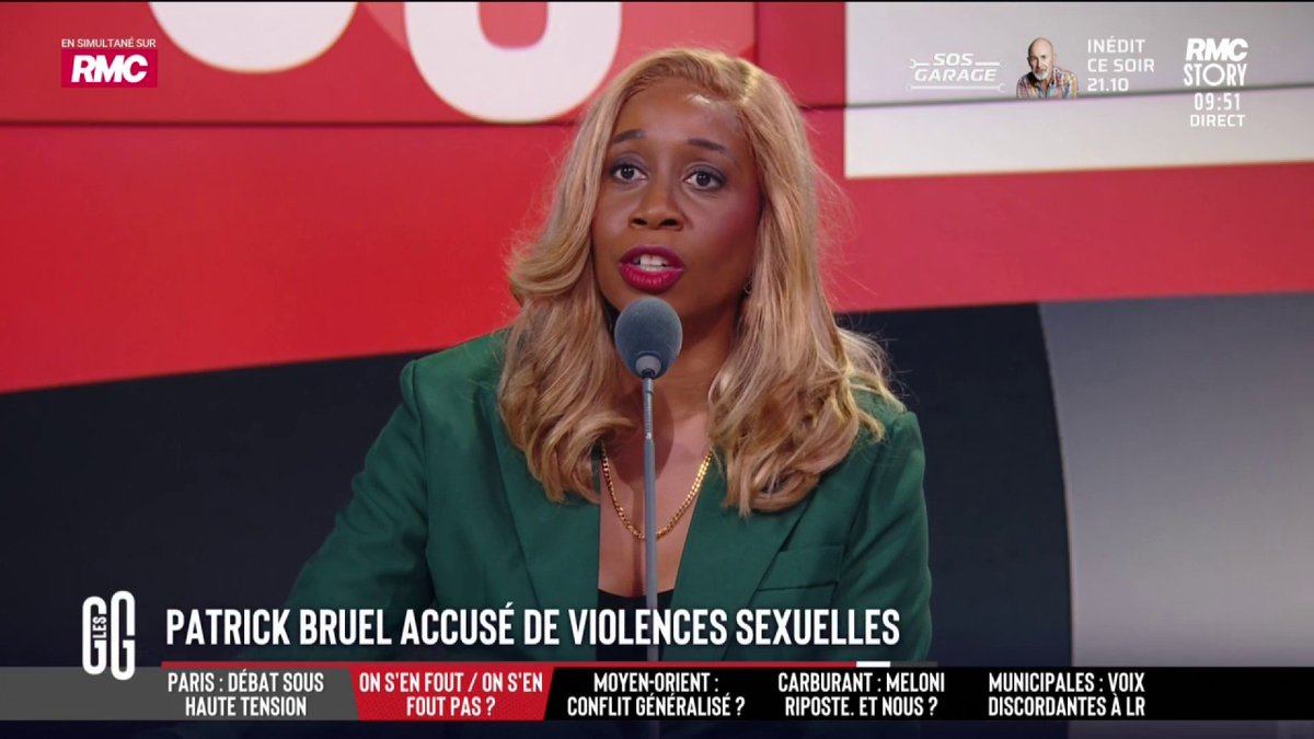 🔴 Patrick Bruel accusé de violences sexuelles 🗣️ Joëlle Dago-Serry dénonce une omerta: "Ce qui m’étonne, ce sont les réactions pour dire: 'Enfin'. Ça veut dire que des personnes savaient, mais qui attendent que quelqu’un se lève 30 ans après." #GGRMC