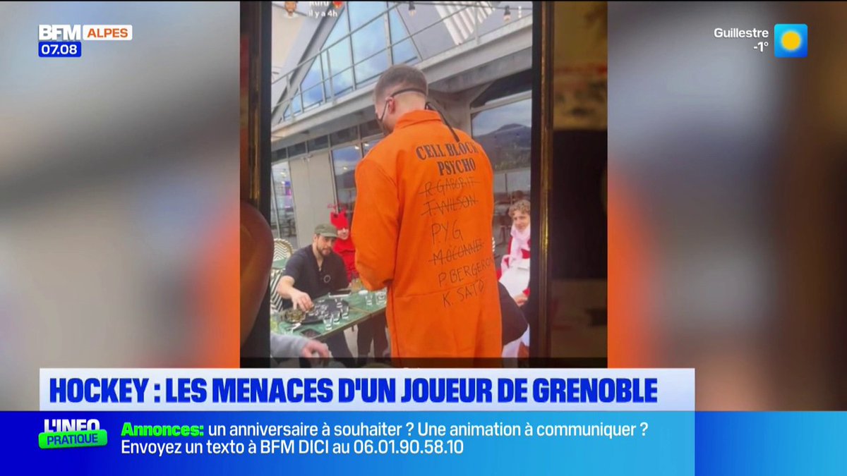 👊🏒 Pierre Bergeron et Kohei Sato... menacés par un hockeyeur grenoblois, déjà poursuivi pour des violences