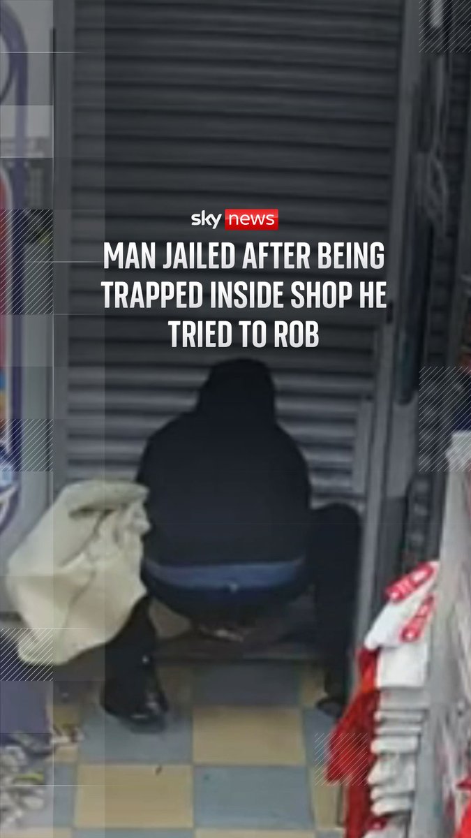 Jordan Peebles, 32, pulled out a kitchen knife as he robbed an off-licence in Coventry on Christmas Eve. But as he filled his bag with goods the shop worker he had assaulted ran outside and lowered the shutters. Read the full story ➡️