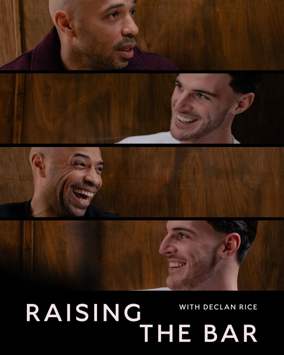 Raising The Bar - with Declan Rice and Thierry Henry 🤝 Stream exclusively on The Arsenal from 5pm ⚡