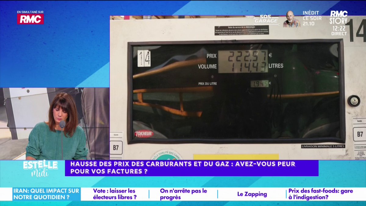 ⛽️ Hausse des prix des carburants et du gaz 📞 Jean-Claude : "Ce matin, je suis passé à Irun : 1€53 le litre ! Sur 600 litres, ça fait 300€ d'économie ! Quand les livraisons me le permettent, je fais mon plein en Espagne ! Il y a 10 jours en Suède, c'était 1,71€ !" #EstelleMidi
