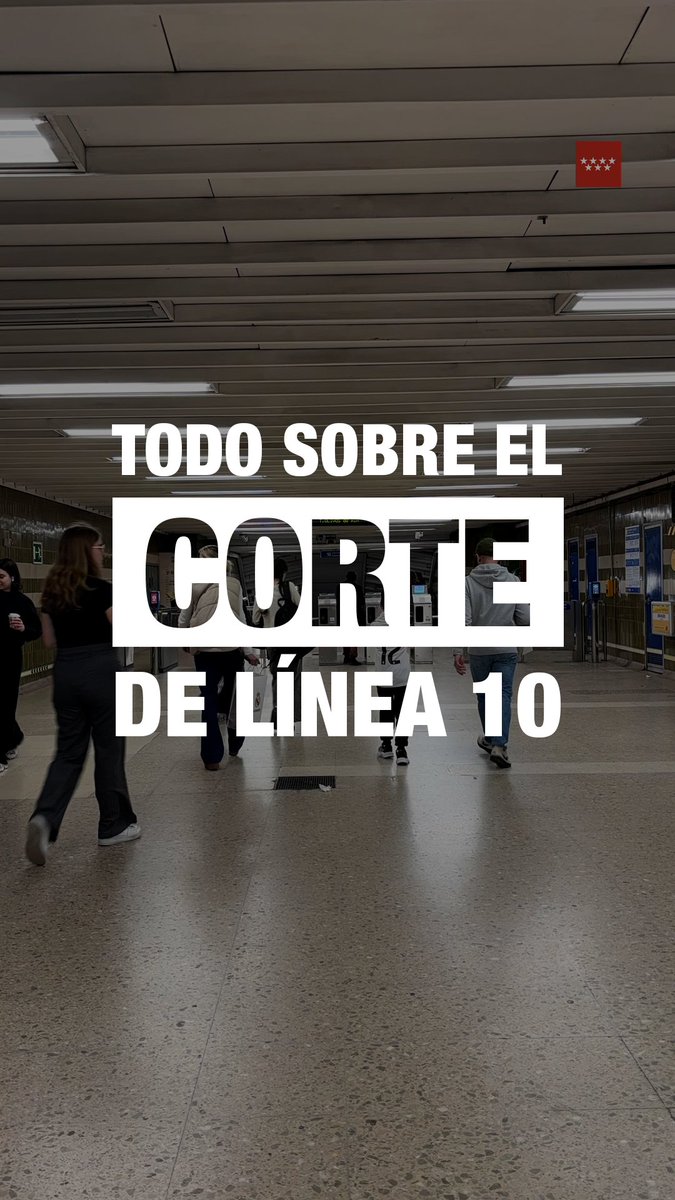 🚧 El 28 de marzo la renovación de Santiago Bernabéu entra en una nueva fase: el servicio en L10 entre Nuevos Ministerios y Cuzco estará interrumpido hasta finales de año. 🚌 Un servicio especial gratuito de autobuses cubrirá el tramo afectado y llegará hasta Plaza de Castilla. 🚇 Se reforzarán la L1 y L9 durante este periodo. #ObrasL10 #TrabajamosParaTi