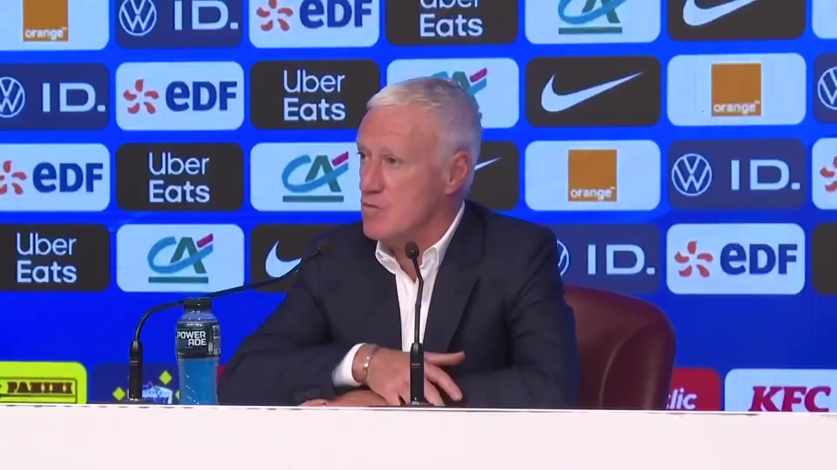 🎙️ | Didier Deschamps 🇫🇷 évoque Bouaddi : Ayyoub Bouaddi ? J’ai vu qu’il n’a pas été sélectionné avec le Maroc. Il a la liberté de choisir sa sélection. On suit le joueur, mais il y a une forte concurrence. ➖ L'Équipe