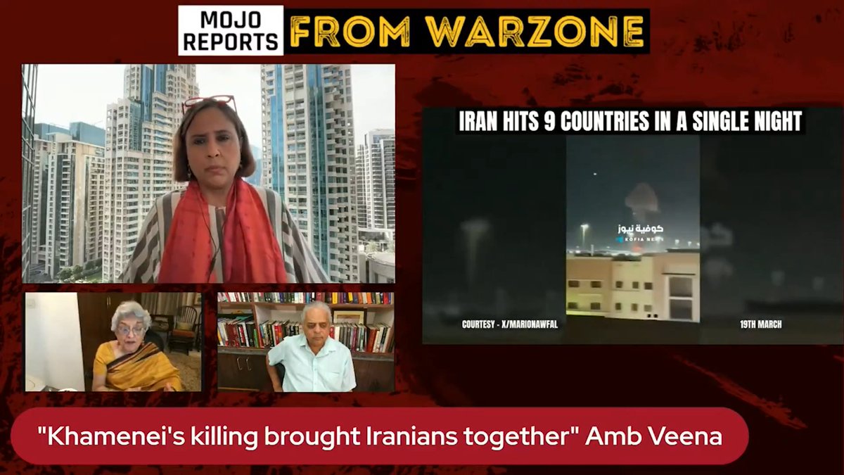 "Trump Has Walked into an Escalation Trap- America is Nowhere Close to getting Tehran control"- sharp @Gen_Rajshukla to me as we broadcast from on the ground in Dubai &amp; Amb Veena Sikri calls for India to mediate . In full