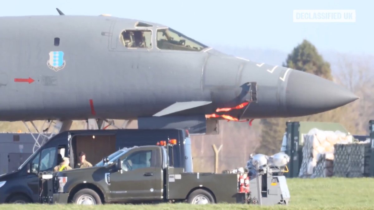 The UK government is desperately trying to hide this from you. They are literally putting up tarps on the fences of RAF Fairford so the public can't see the massive stockpile of US 2,000lb bombs being prepared to drop on Iran.