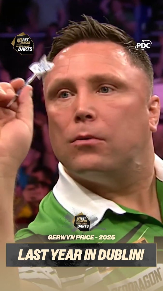 It was Gerwyn Price who delivered last year in Dublin, but will he still rule the Irish capital come the end of tonight? 👀 🏆 Premier League Darts 🗓️ Thursday, 19 March 📍 Night Seven - Dublin ⏰ 1900 GMT