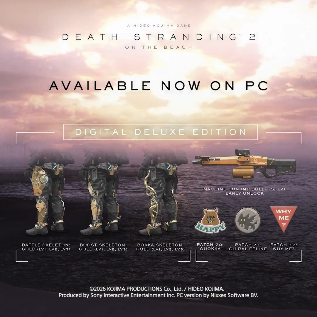 Ship out, Porters! Death Stranding 2 is out today on PC: