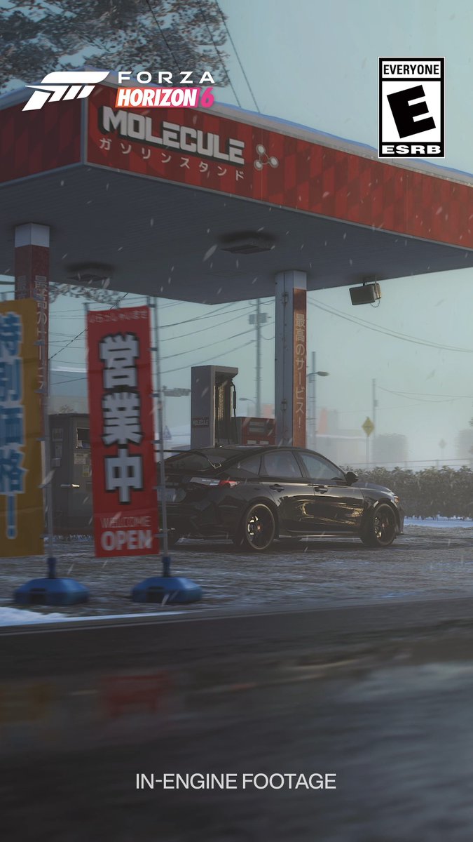 A fiery hatchback blazes through the Horizon Festival for the first time. Enjoy the thrill of the 2023 Honda Civic Type R in Forza Horizon 6! #NewToHorizon