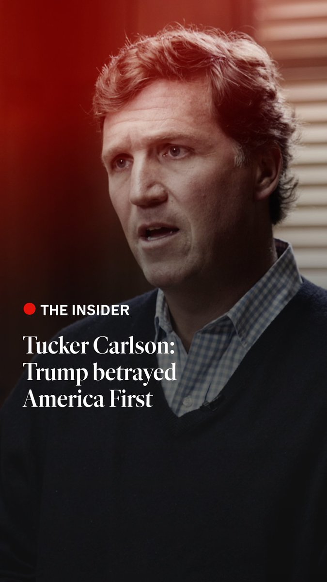 Has Donald Trump betrayed America First? Tucker Carlson thinks so. In an interview with Zanny Minton Beddoes, Mr Carlson argues the war on Iran was launched on Israel's timetable, not America’s. Watch the full interview on The Insider at 6pm London time: