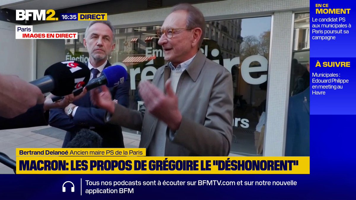 Municipales à Paris: "Mme Dati ne peut devenir maire de Paris que grâce aux voix de l'extrême-droite", déclare Bertrand Delanoë, ancien maire PS de Paris #BFM2