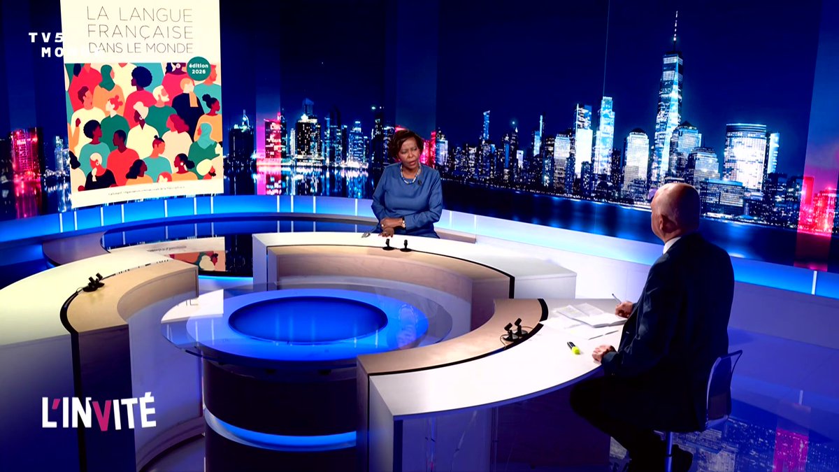 "Le français est passé du 5e au 4e rang des langues les plus parlées au monde, mais nous devons aller plus loin" Louise Mushikiwabo secrétaire générale de la #Francophonie sur @tv5monde pour la #JournéeDeLaFrancophonie #Mon20Mars La Francophonie #OIF #Mushikiwabo #LangueFrancaise