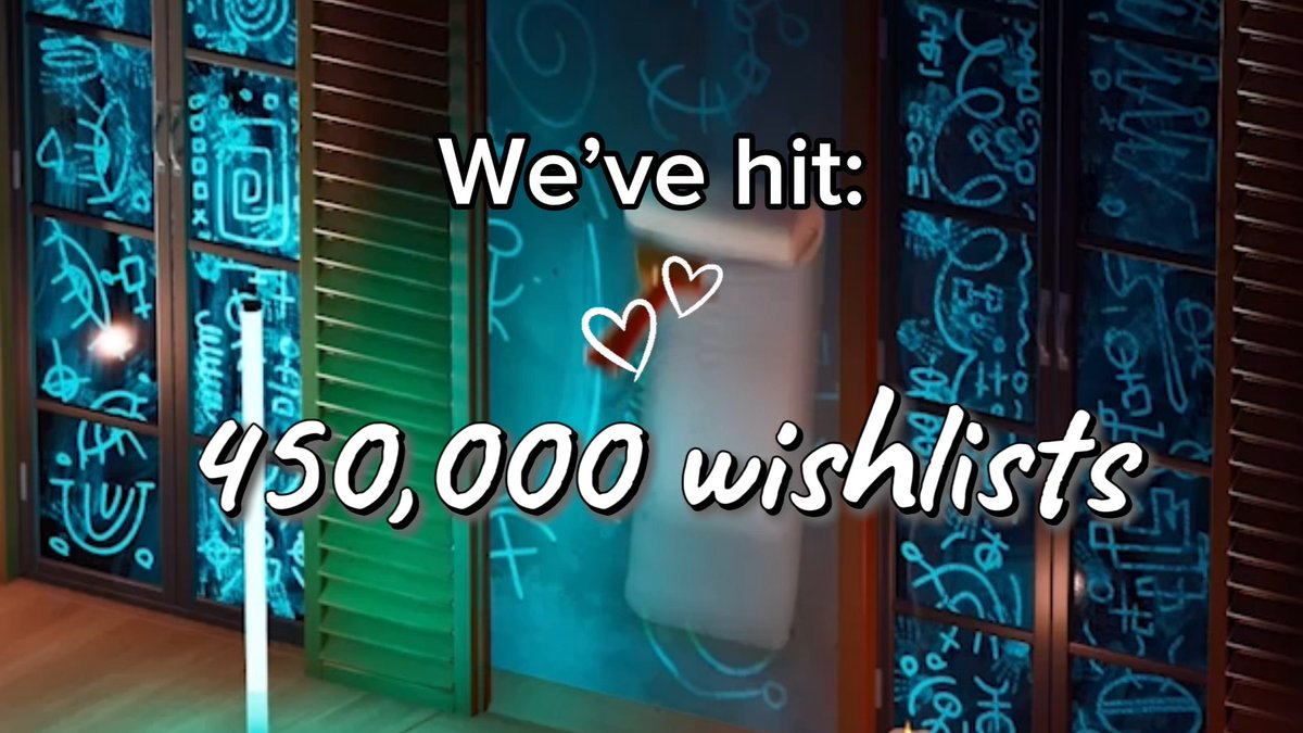 We are so grateful to be able to share that our cozy little renovation game has now hit 450,000 wishlists! 🎉 Thank you to all of you 💛✨ Read our note here: