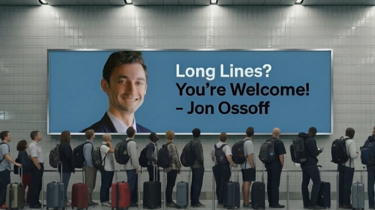 Jon Ossoff doesn’t care about the TSA, Coast Guard, and CPB employees going without pay. He doesn’t care about the families waiting in hours long security lines missing their flights. Jon Ossoff doesn’t care about you.