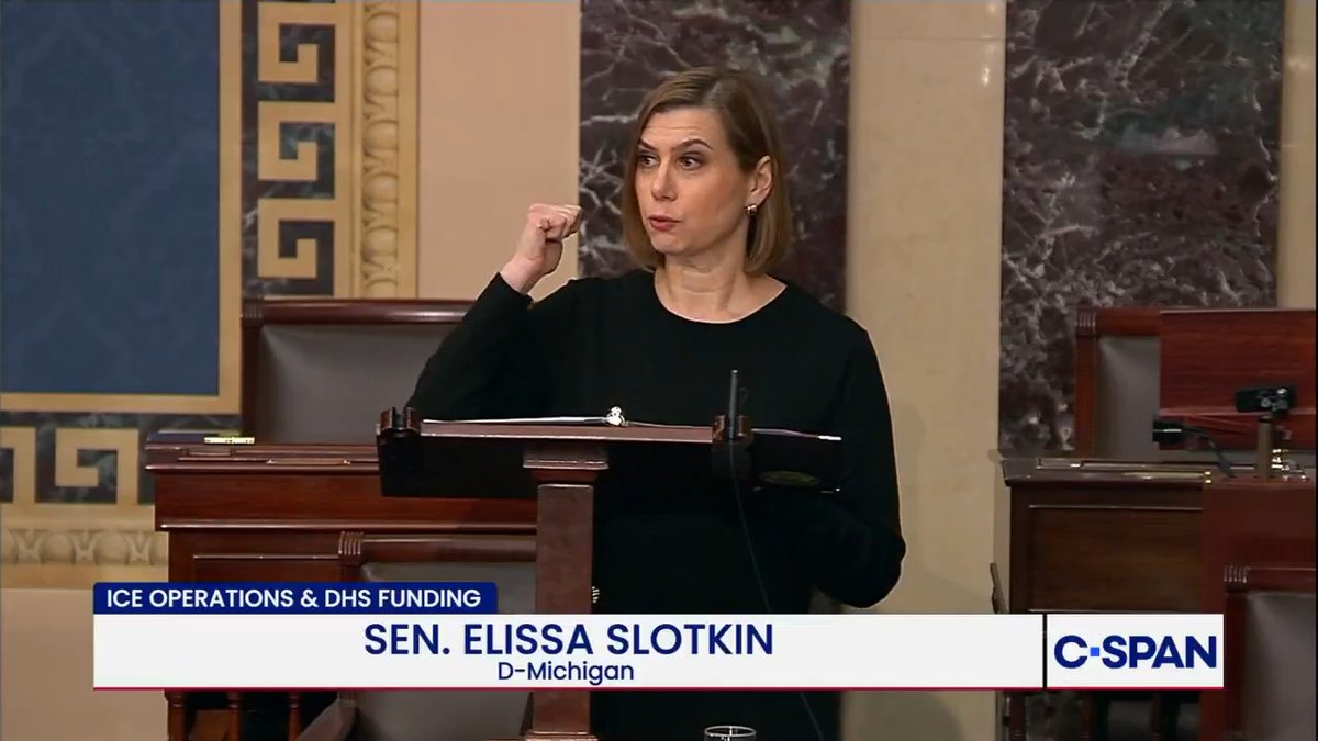 Sen. Bernie Moreno (R-OH) and Elissa (D-MI) debate proposals on DHS funding as ICE and CBP reform negotiations continue: Sen. Moreno proposed a 2-week continuing resolution for all of DHS; Sen. Slotkin proposed funding only TSA. Both proposals failed.