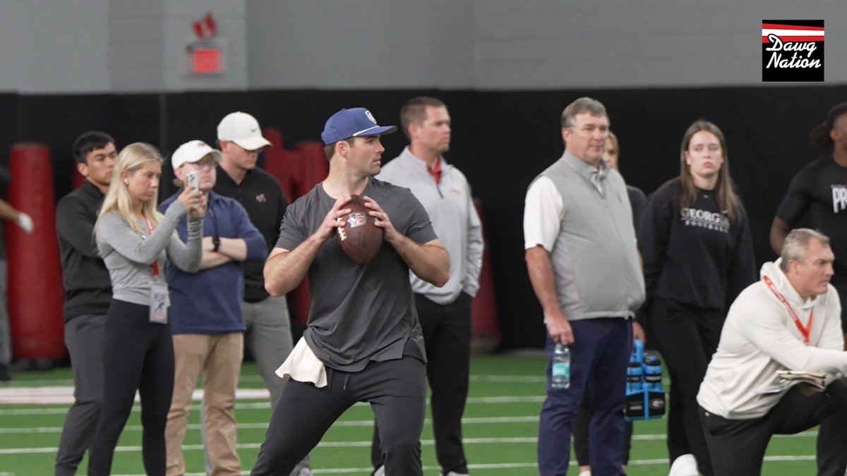 "It don't matter how old you are, when you graduate — these dudes are gonna come back and work." Oscar Delp on Jake Fromm at Pro Day. Three straight offseasons. No announcement needed. That's the culture.