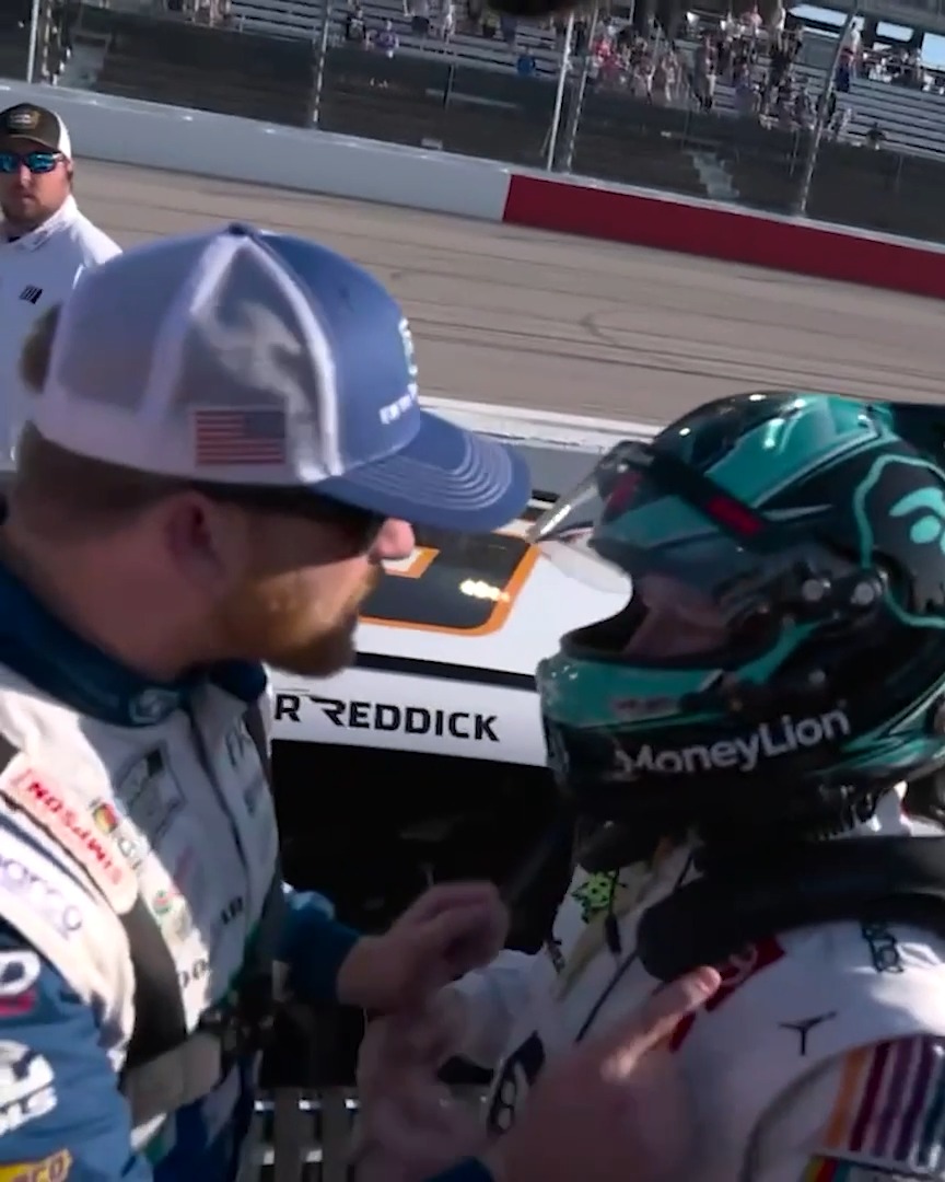 An on-track collision led to an off-track confrontation between Chris Buescher and Tyler Reddick in 2024.