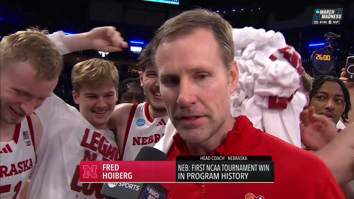 History made for Nebraska Men's Basketball, Fred and Sam Hoiberg are feeling the love from Husker Nation alongside Andy Katz 🙌