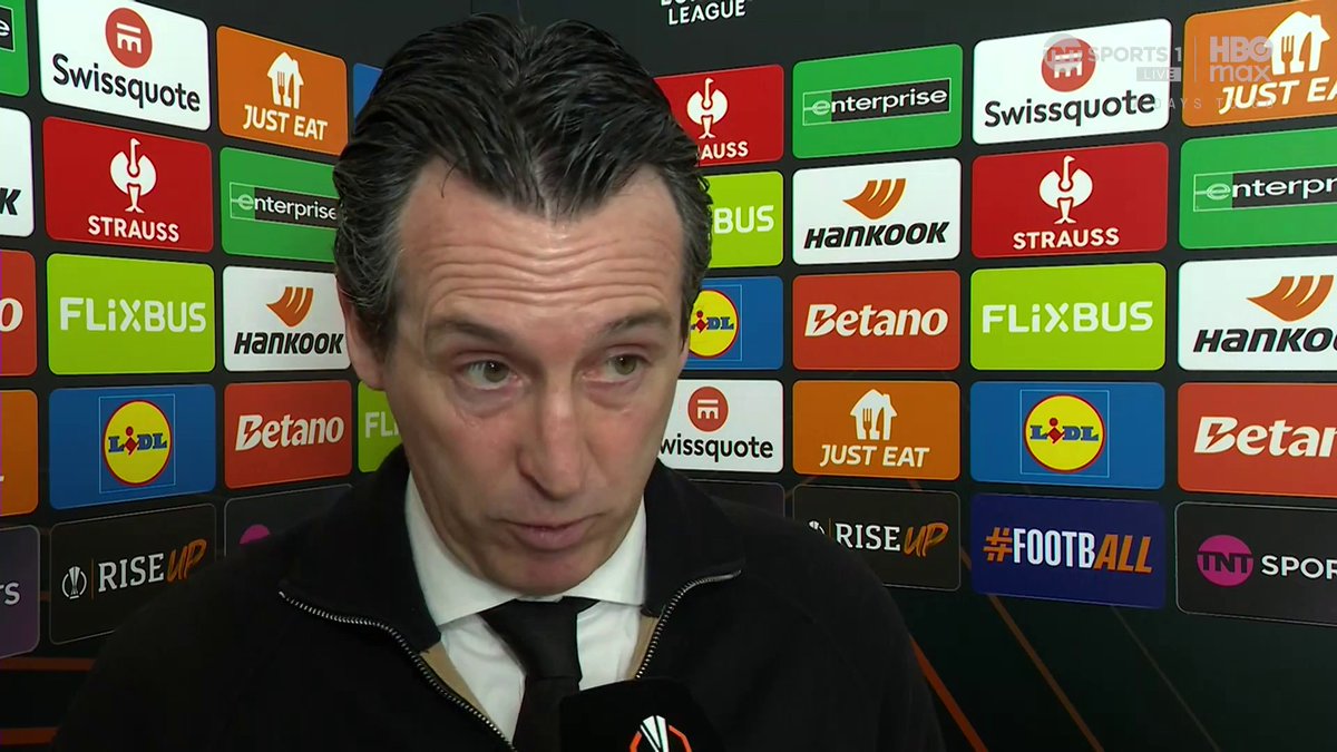 "I need to use different moment players" Unai Emery explains the thinking behind the six changes Aston Villa have made to face Lille 🔄 🎙Olivia Buzaglo | 📺 TNT Sports & discovery+ UK