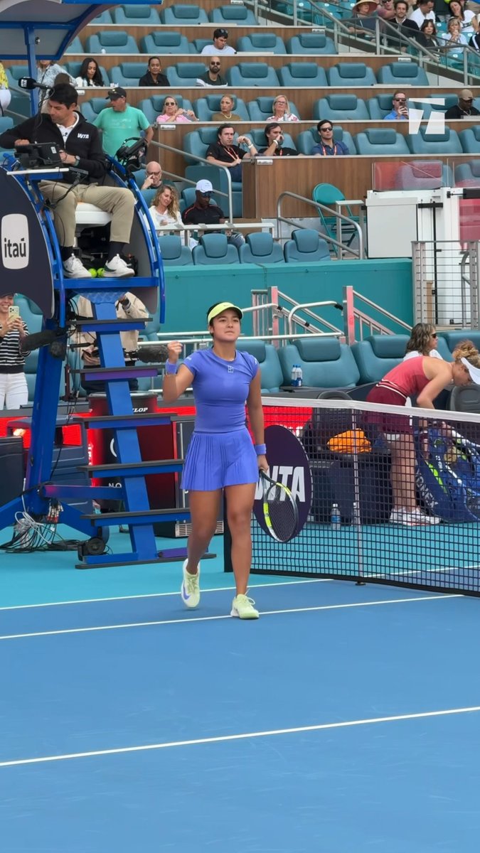 Big win where it all began 🔥 Alex Eala advances with a 6-7, 6-3, 6-3 win over Siegemund. #MiamiOpen