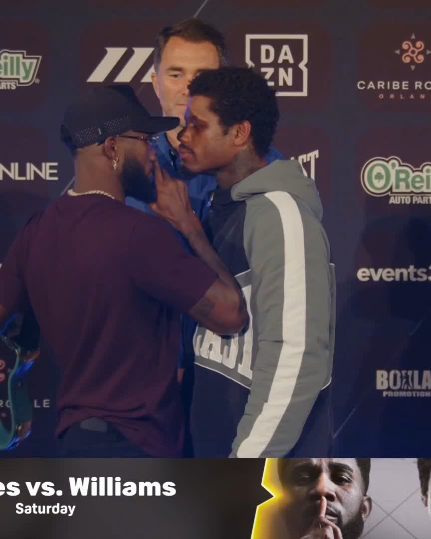 FACE OFF ๐ Carlos Adames vs Ammo Williams WBC World Middleweight Title #AdamesWilliams live on DAZN
