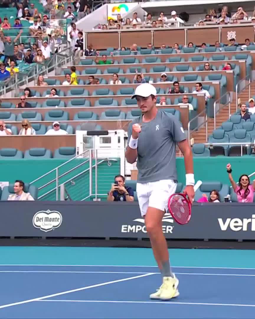 Wow Joao 😯 That Rio doubles confidence is showing already! #MiamiOpen