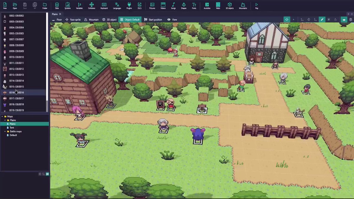 🚨 Son dakika : bir geliştirici 2 boyutlu basit resimleri (sprite diye geçen) 3D yaparak 3D ortamlar yaratarak kendi oyununuzu ücretsiz yapabileceğiniz tamamen ücretsiz bir program yayınladı. RPG Paper Maker :