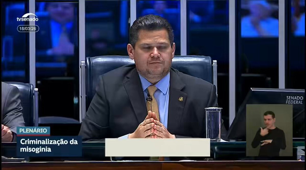 🚨 ULTIMATO: Alcolumbre deu SETE DIAS para os senadores conseguirem votos contrários à criminalização da “misoginia”, senão a lei VAI SER VOTADA! Marque aqui o seu senador para votar CONTRA mais essa mordaça na boca dos brasileiros!👇 #PL896_2023
