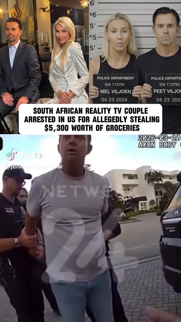 This South African Reality Show couple stole $5.300 worth of groceries at a Supermarket and were arrested,but now they’re in the custody of ICE!