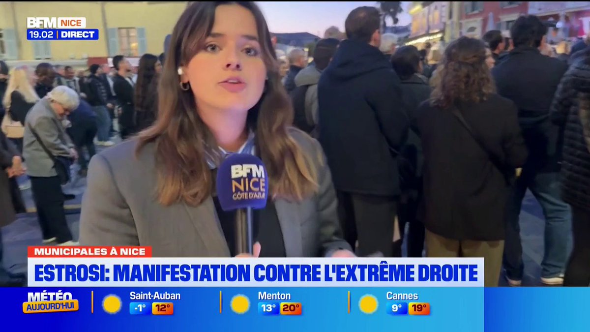 Nice : manifestation antifa contre l’extrême droite à l'appel de Christian Estrosi