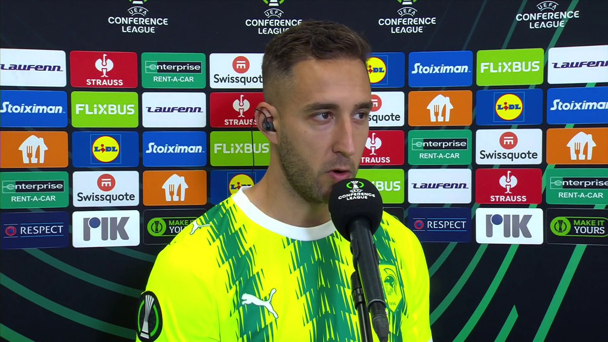 “We only can wonder what would’ve been if we didn’t get the red card” AEK Larnaca’s Alex Gracia reflects on their narrow defeat against Crystal Palace 🗣️ 📺 TNT Sports &amp; discovery+ UK
