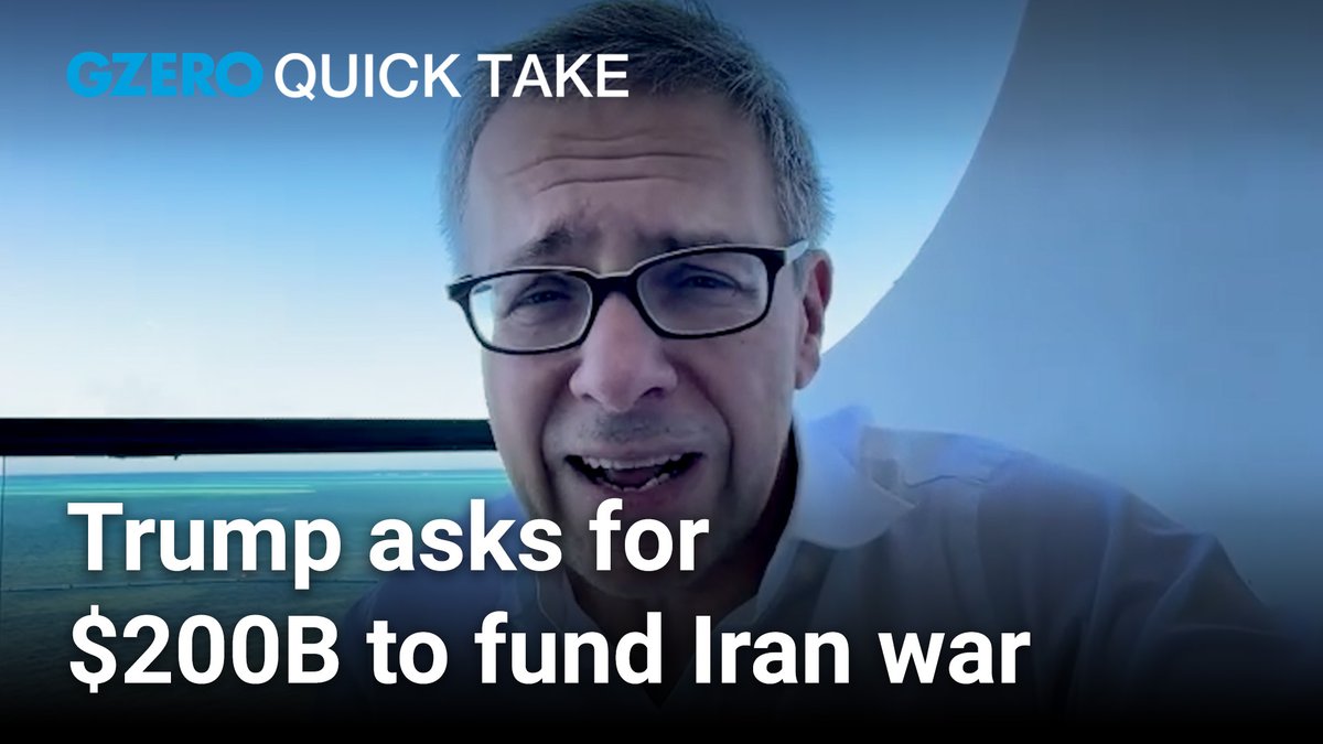 the pentagon wants another $200 billion. three weeks in, the war is getting more expensive not closer to over. GZERO Media