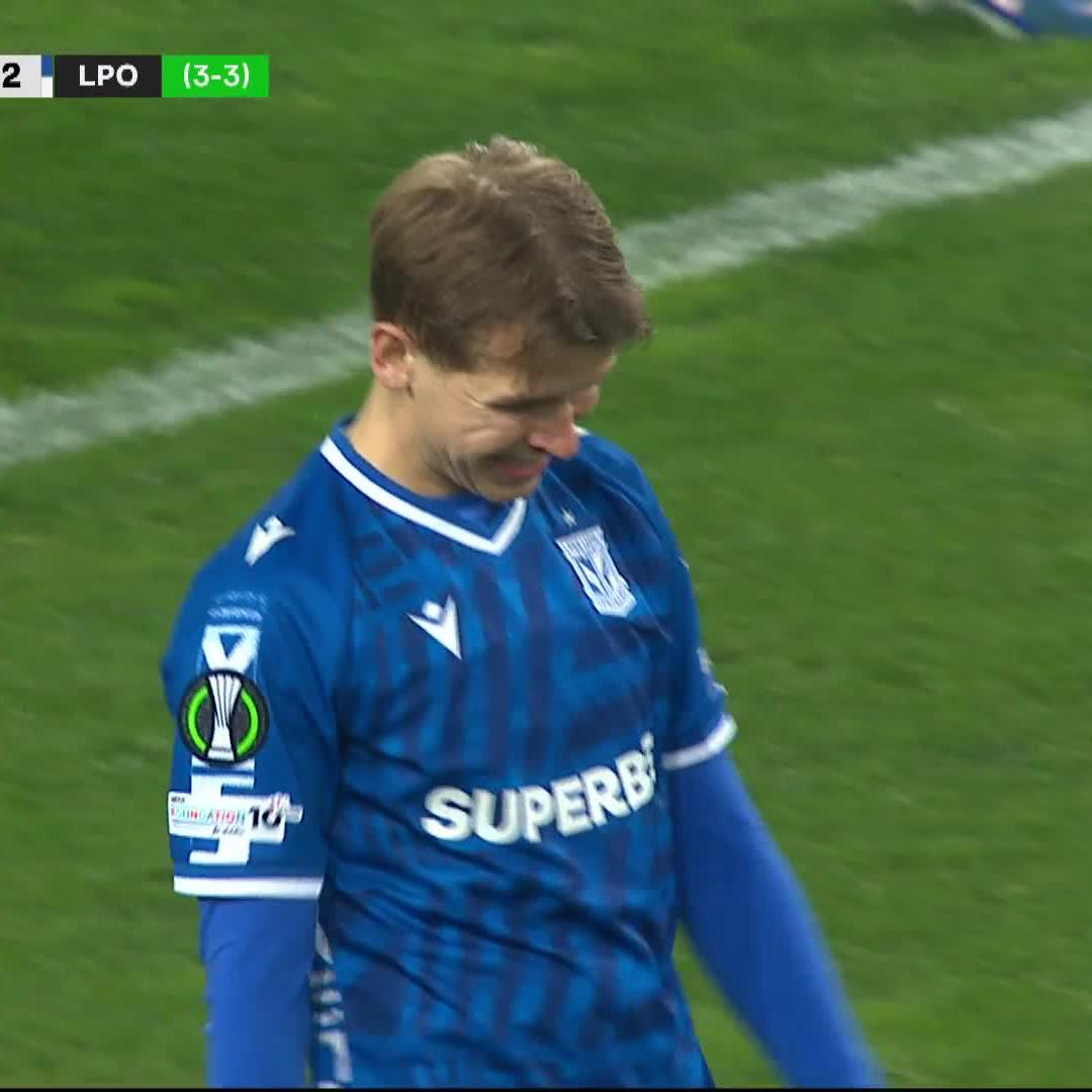 TO BYŁA ZNAKOMITA SZANSA DLA LECHA 🚨🥶 Kozubal był bliski zdobycia bramki na 3:2! 📺 Polsat Sport 1, PS Premium 2 📲 Polsat Box Go #UECL