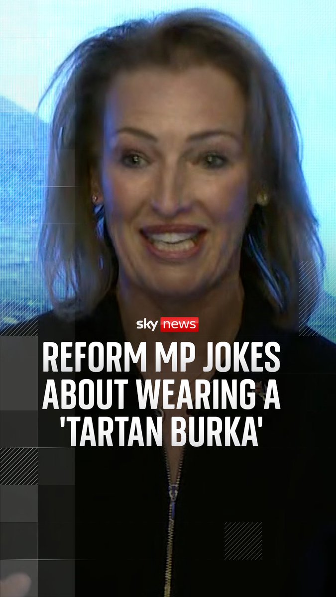 Reform MP, Sarah Pochin, jokes that she wasn't 'allowed' to wear a 'Reform UK tartan burka' to her party's Scottish conference. Pochin has previously been condemned for calling for a ban on burqas. Live updates: