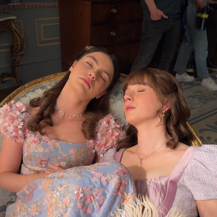 The Bridgerton sisters never fail to engage in a bit of merriment.