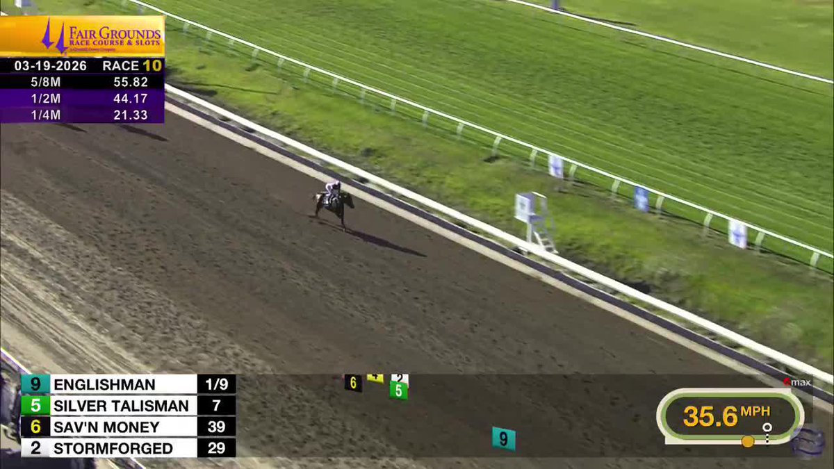He was the talk of the town then, he's the talk of the town now! 🌟📰 💪 ENGLISHMAN returns in style in R10 at Fair Grounds Race Course & Slots! Cherie DeVaux trains the colt and Jose Ortiz was aboard. 🎥 #TwinSpiresReplay