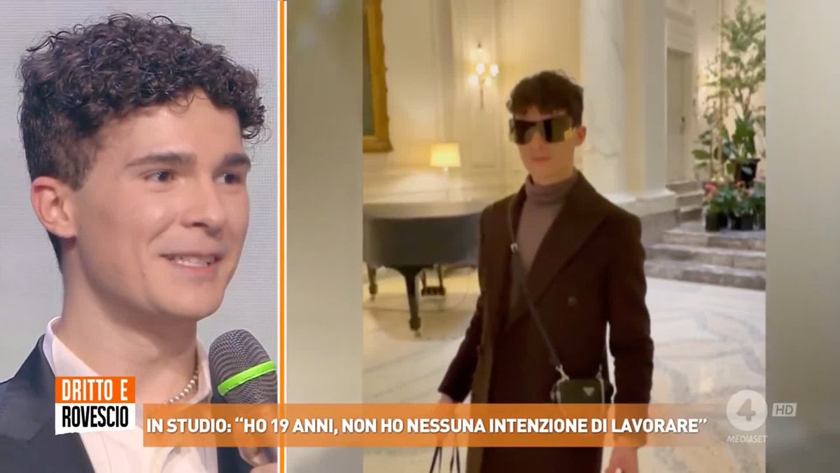 "Purtroppo non è un nostro problema se loro sono in difficoltà economiche: io continuerò a fare il mio shopping e le mie vacanze!" Loris, studente universitario 19enne, a #drittoerovescio