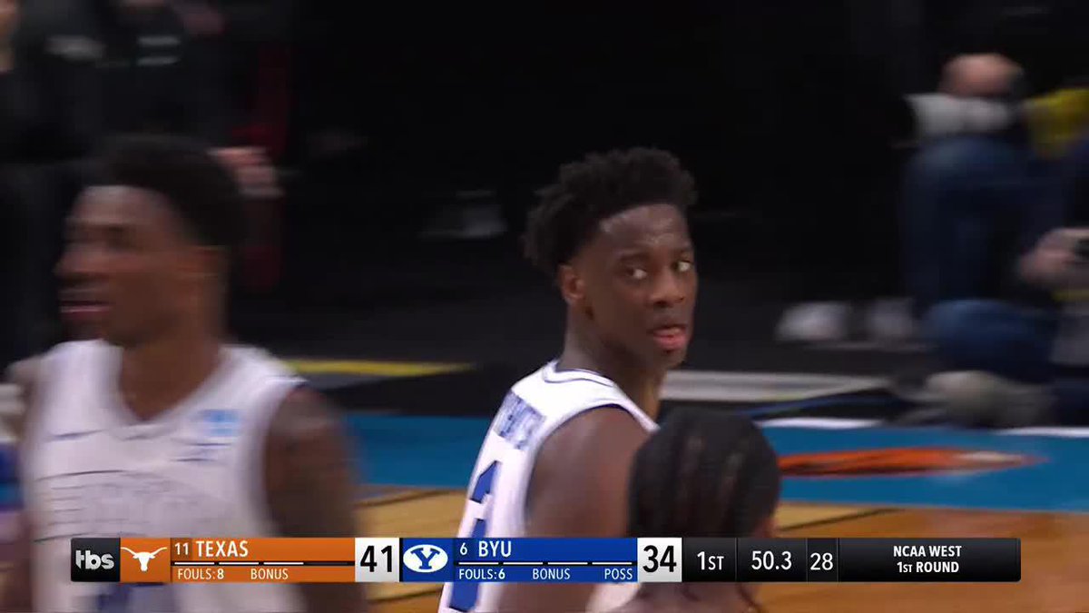 AJ Dybantsa cannot be stopped right now. 20 points already for BYU Men's Basketball.