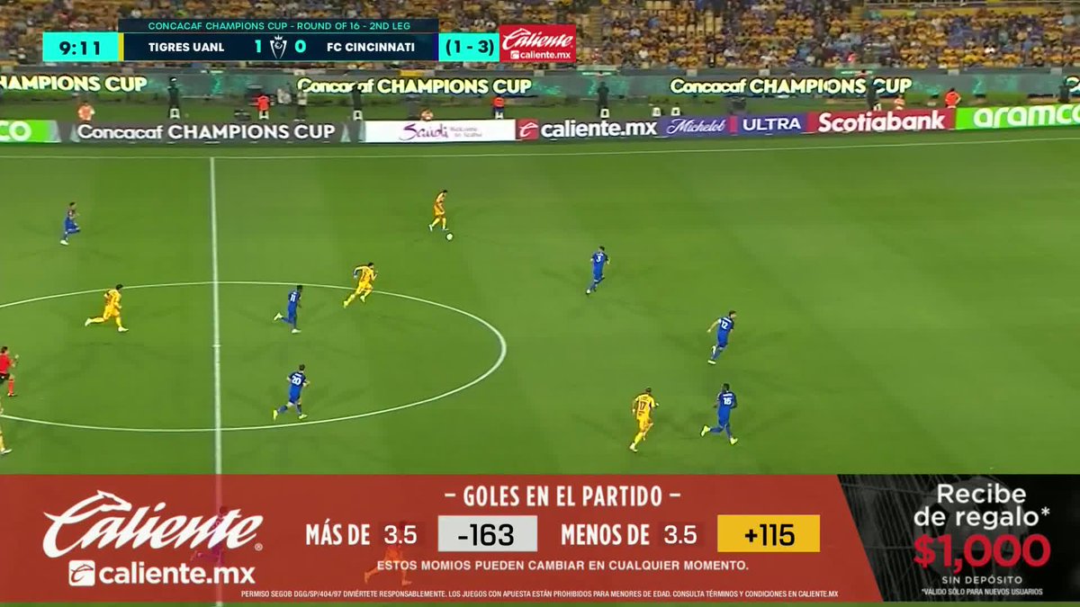 Pero qué derechazo de Ozziel Herrera. 😮‍💨