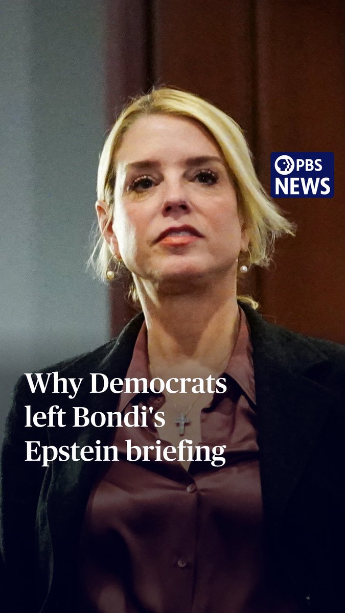 Democrats on the House Oversight Committee walked out of a closed-door briefing with Attorney General Pam Bondi and Deputy Attorney General Todd Blanche less than an hour into the briefing on Wednesday. Democratic lawmakers on the panel said they believed Bondi scheduled the briefing to try to avoid the committee's earlier subpoena for a sworn-in deposition about the Jeffrey Epstein files. After the briefing, Bondi was asked by reporters whether she would comply with the subpoena. “I made it crystal clear I will follow the law,” she said. The walkout occurred as lawmakers expressed frustration at the Justice Department's handling of the files that have been released as part of the Epstein Files Transparency Act. Justice correspondent Ali Rogin reports.