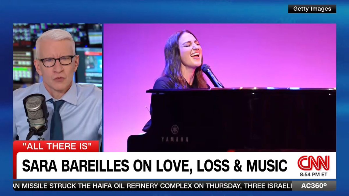 Sara Bareilles debuts a new song on "All There Is" inspired by Anderson's conversation with Stephen Colbert about loss and grief.