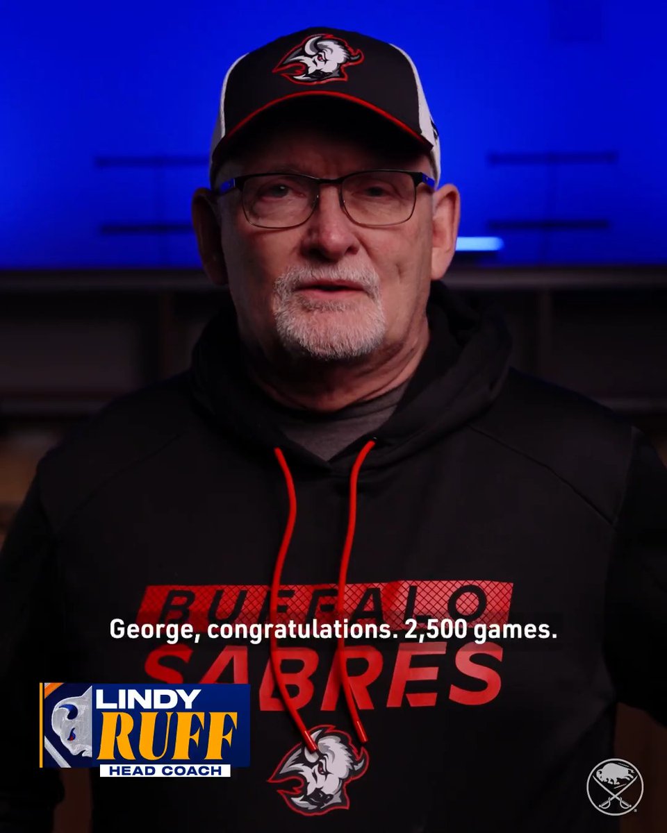 An incredible accomplishment for an even better person. 🤝 Congrats on 2,500 @nhl games, George!