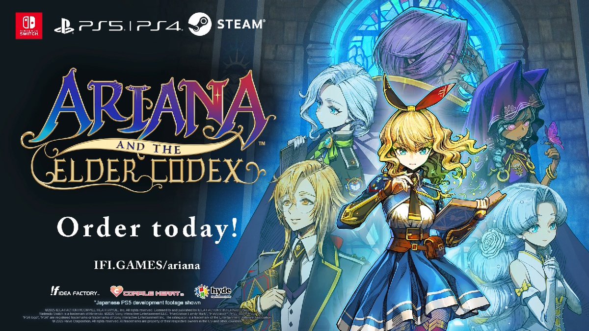 Tonight's adventure in Aramán is brought to you by Ariana and the Elder Codex from Idea Factory International! Help Ariana repair the codices and restore magic to her world! Check out the free demo and order or wishlist today on PS5, Nintendo Switch, and Steam. ➡️