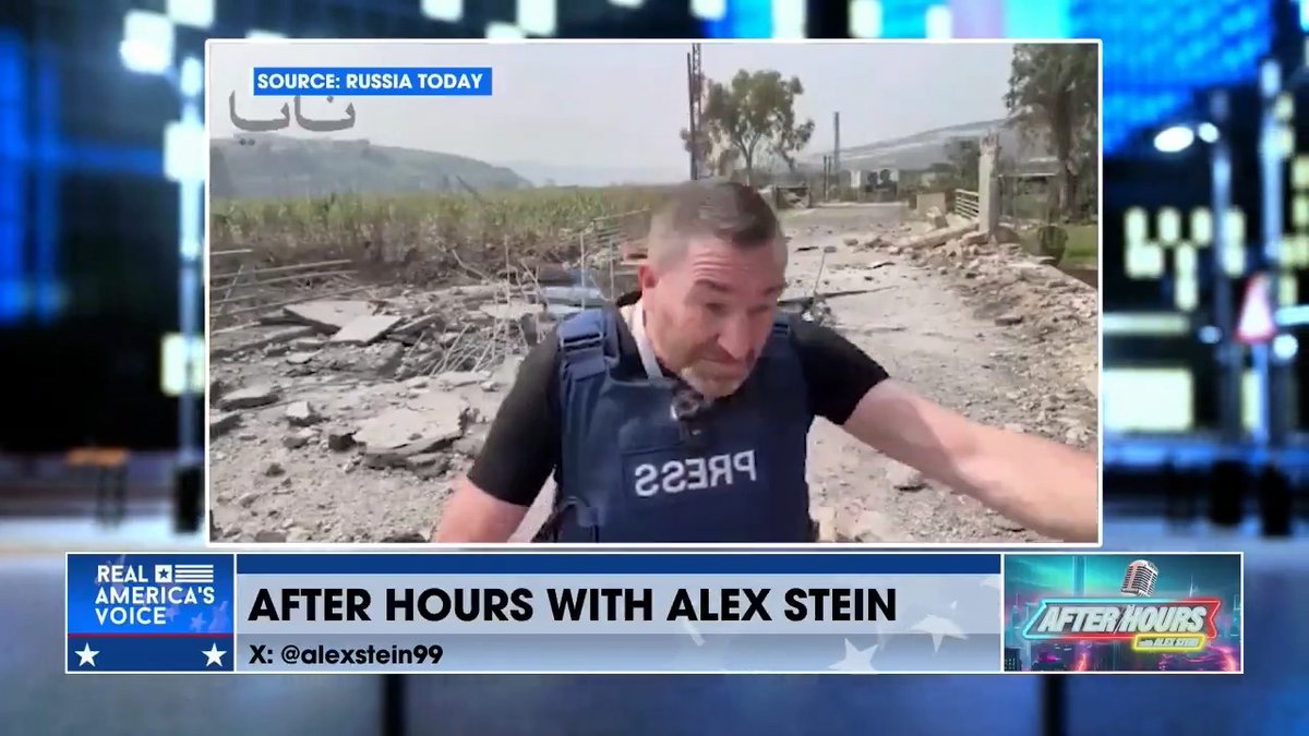 Is He Wearing a Bulls Eye Vest? WATCH THIS: A reporter experiences first hand why Israel warned him of the risk of reporting inside the country. “What were they bombing? There was nothing behind him. He had to have been the target.” - Alex Stein #99 After Hours with Alex Stein #99 LILA HART ❤️🇵🇭