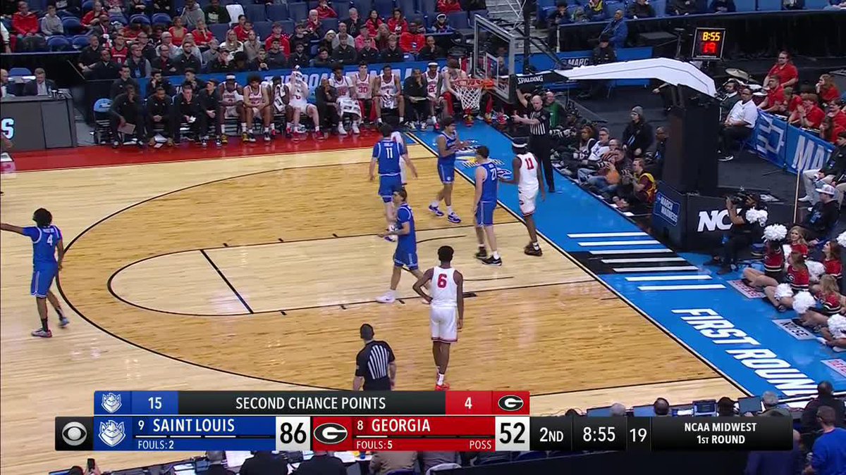 Robbie Avila from downtown 🥽 #MarchMadness Saint Louis Men's Basketball