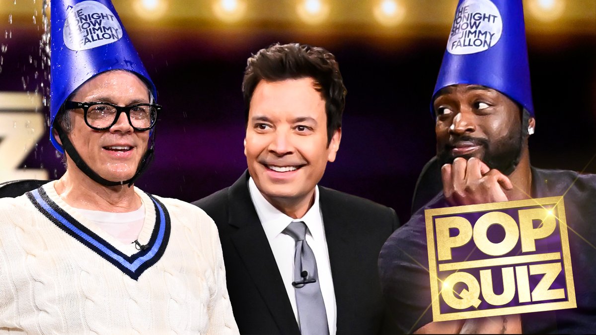 Pop Quiz w/ Johnny Knoxville & DWade! 🎈 #FallonTonight