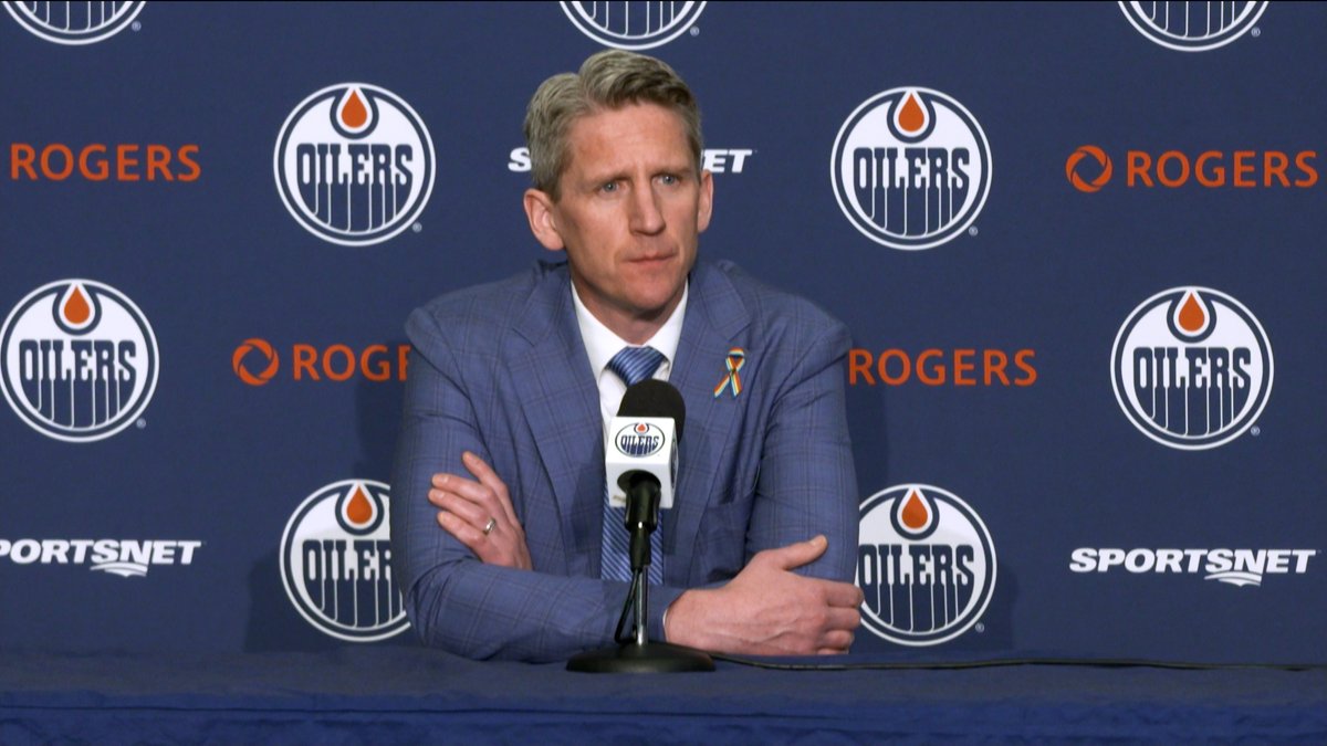 "I thought the effort was there we just couldn’t find a goal." Coach Knoblauch provides post-game comments after the #Oilers 4-0 loss. Enterprise | #LetsGoOilers